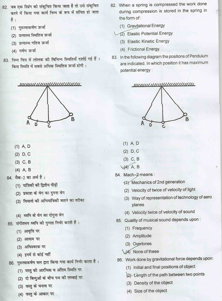 JSTSE 2015 Question Paper