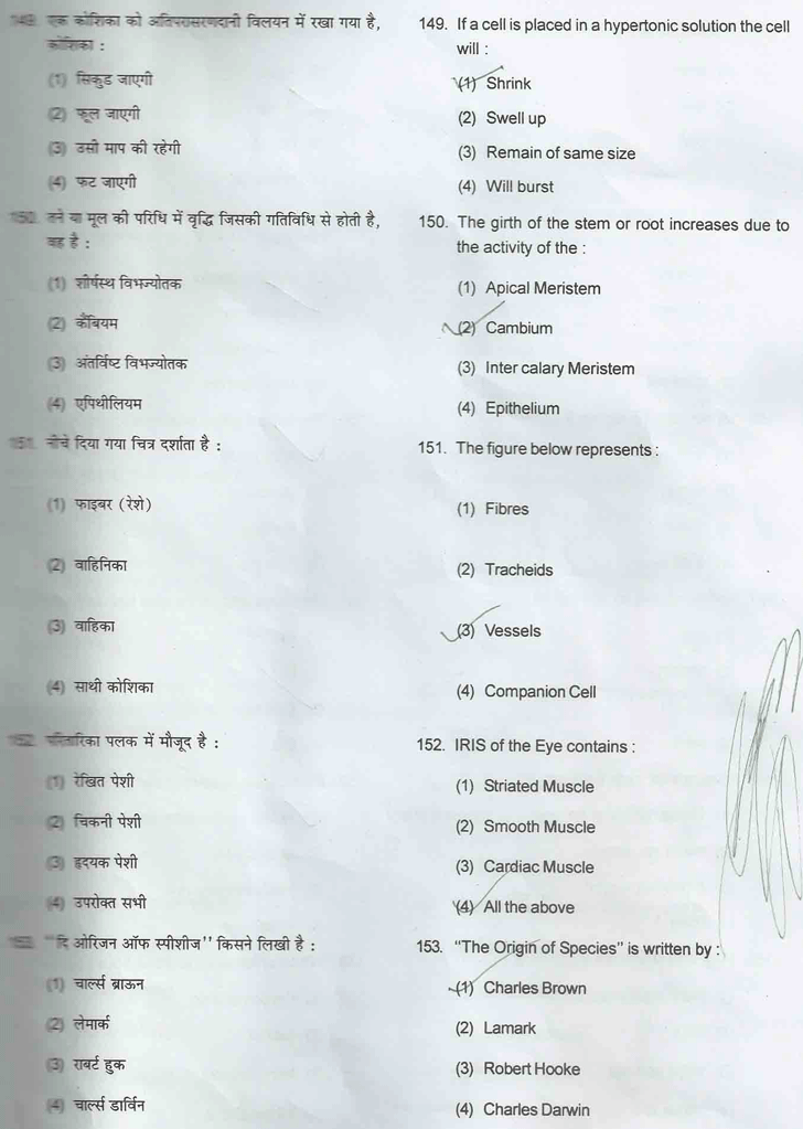 JSTSE 2015 Question Paper