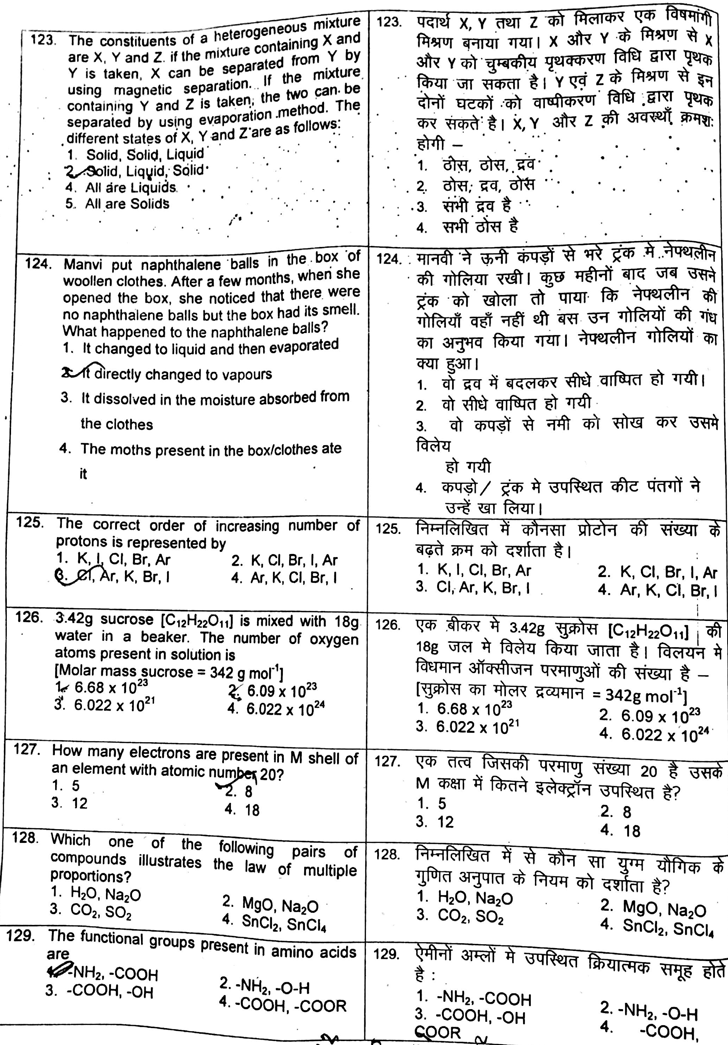 JSTSE 2017 SCIENCE MATHS QUESTION PAPER