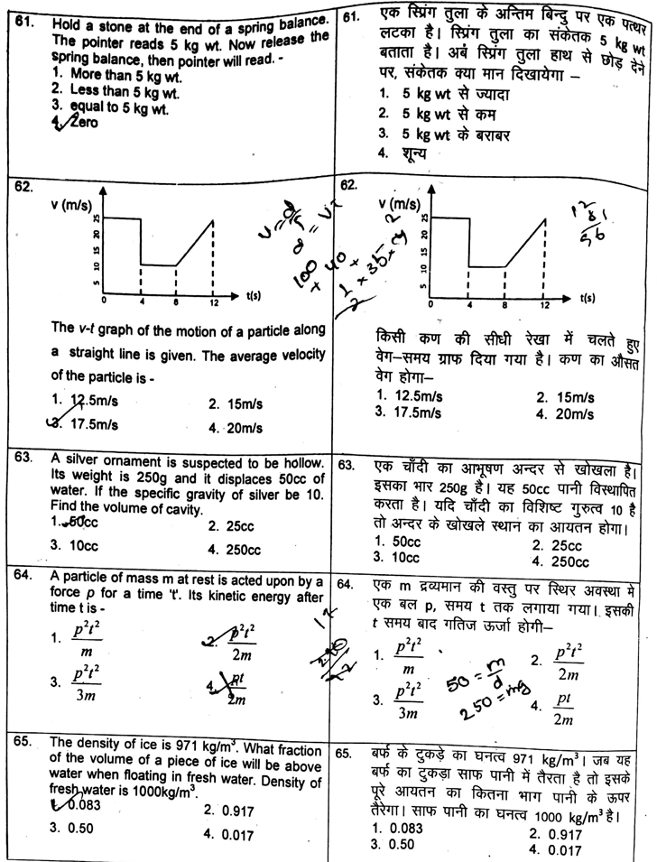 JSTSE 2017 SCIENCE MATHS QUESTION PAPER