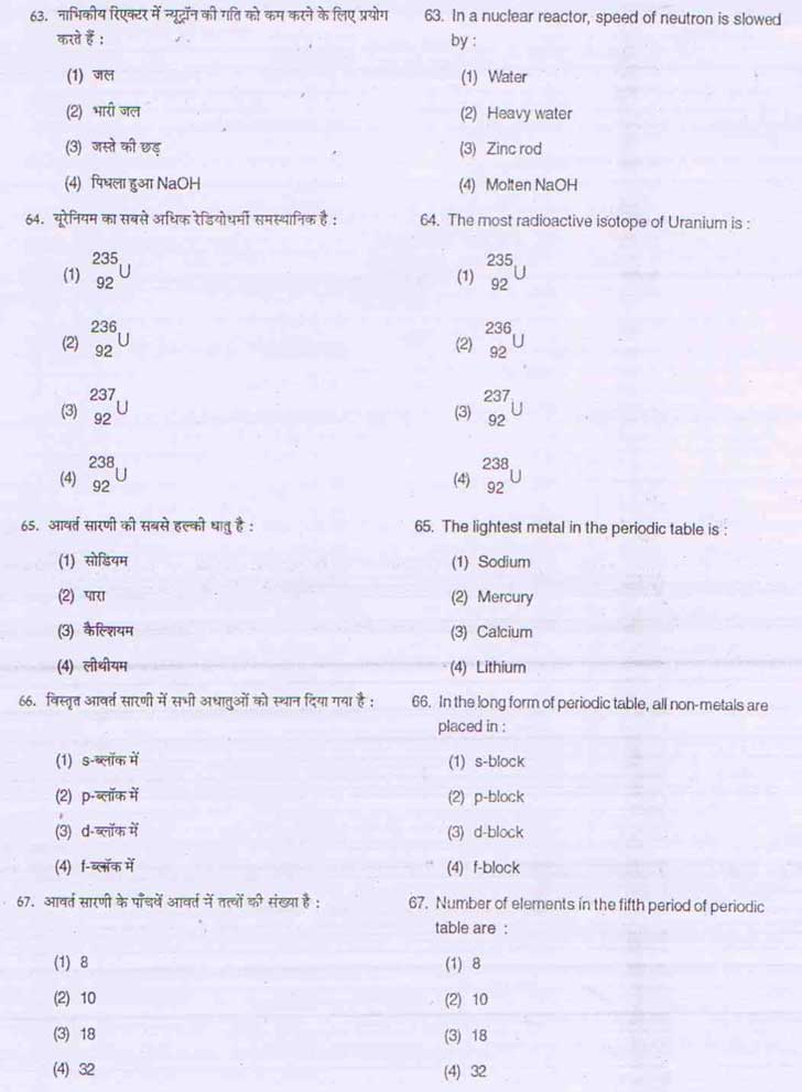 Junior Science Talent Search Examination 2009-10 Question Paper