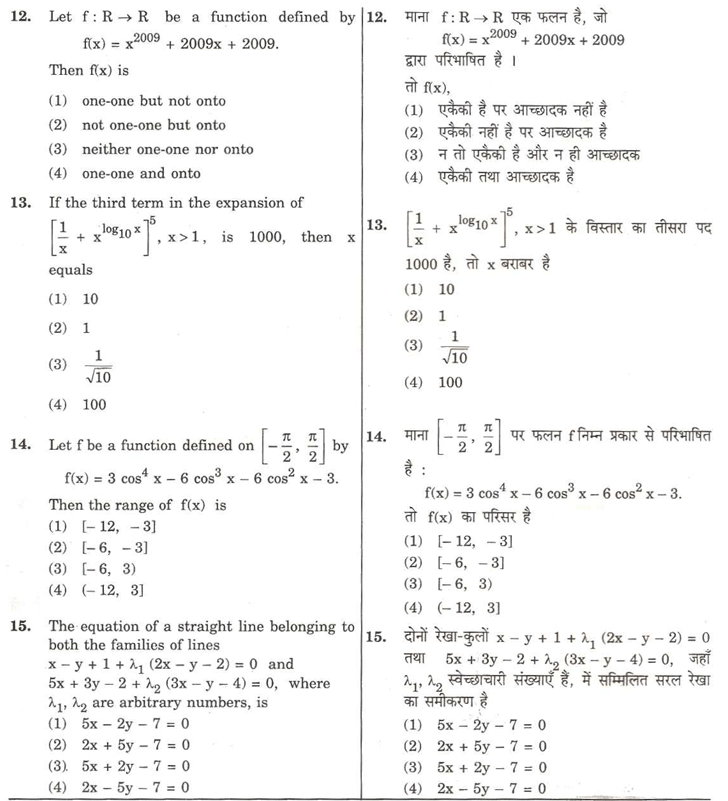 aieee b.arch 2010 question paper